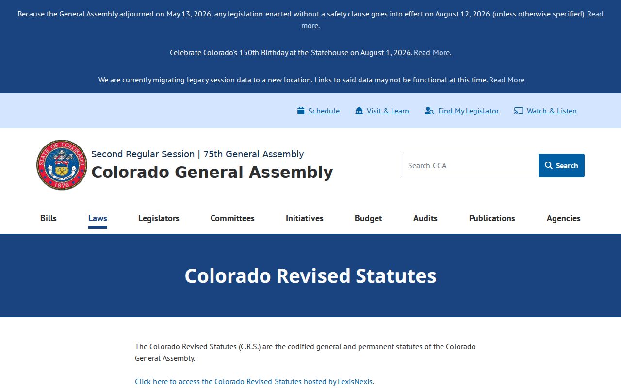 Park County court records Colorado Revised Statutes access