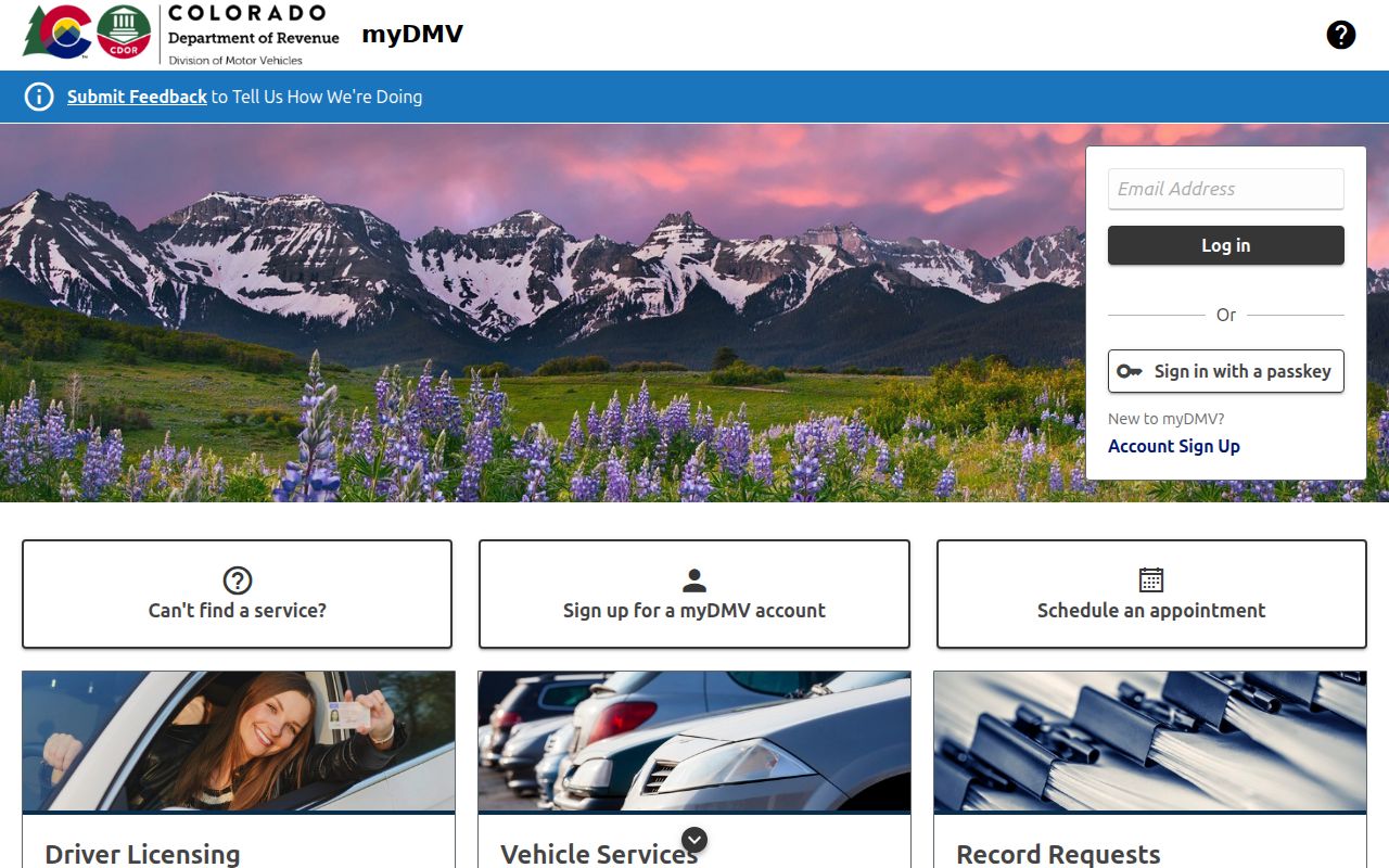 Park County traffic court records Colorado myDMV portal